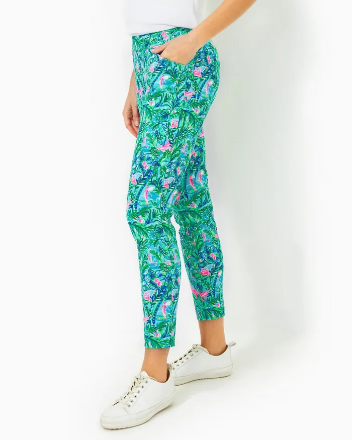 Tops Women Lilly Pulitzer UPF 50 Luxletic Frida Puff Sleeve Polo Cabana Green Tops Women Lilly Pulitzer UPF 50 Luxletic Frida Puff Sleeve Polo Cabana Green