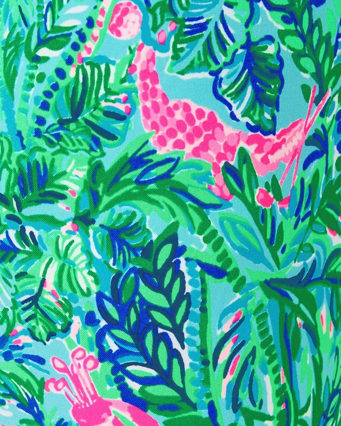 Tops Women Lilly Pulitzer UPF 50 Luxletic Frida Puff Sleeve Polo Cabana Green Tops Women Lilly Pulitzer UPF 50 Luxletic Frida Puff Sleeve Polo Cabana Green