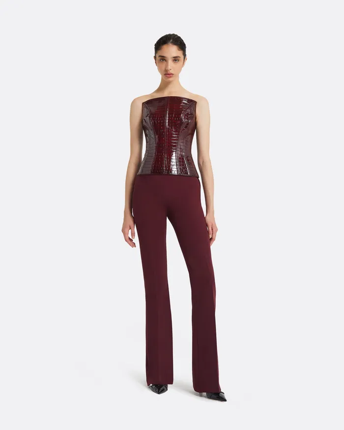 Tops Women Maavi Burgundy Top Burgundy Safiyaa