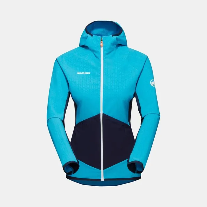Tops Women Mammut Eiger Speed ML Hybrid Hooded Jacket Skynight