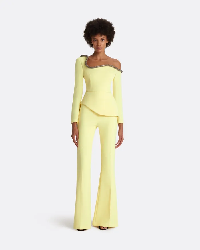 Tops Women Safiyaa Aime Pale Yellow Top Pale Yellow