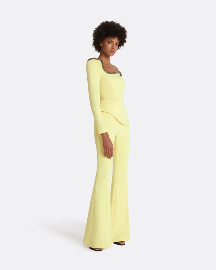 Tops Women Safiyaa Aime Pale Yellow Top Pale Yellow