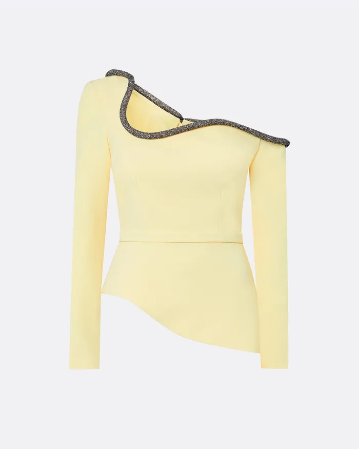 Tops Women Safiyaa Aime Pale Yellow Top Pale Yellow