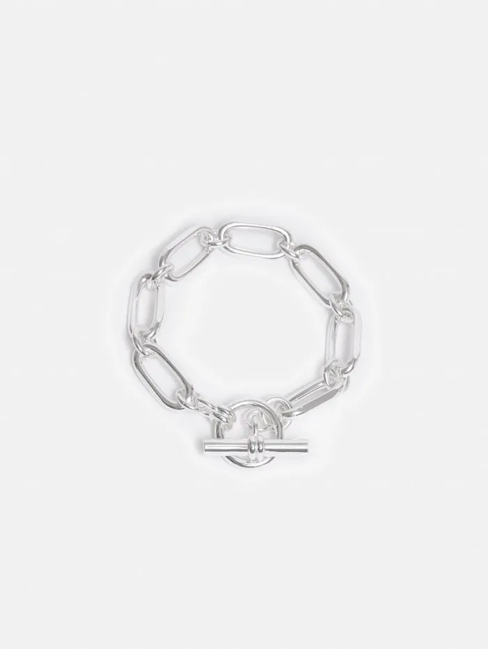 Trombone Link Bracelet Silver Women Jigsaw Jewellery