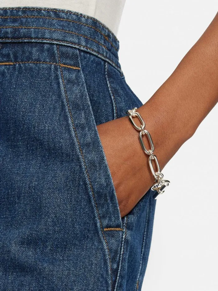 Trombone Link Bracelet Silver Women Jigsaw Jewellery