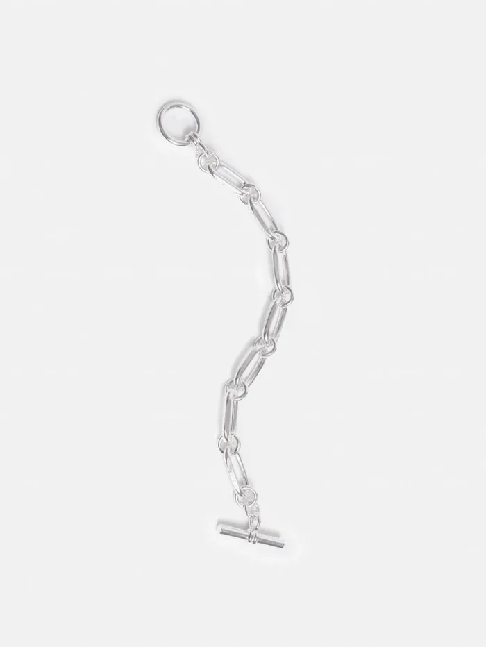 Trombone Link Bracelet Silver Women Jigsaw Jewellery