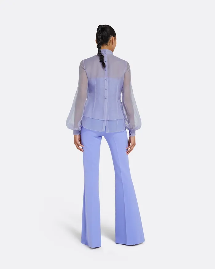 Trousers Safiyaa Women Halluana Blue Iris Trousers Blue Iris