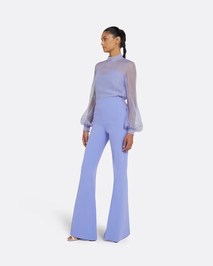 Trousers Safiyaa Women Halluana Blue Iris Trousers Blue Iris