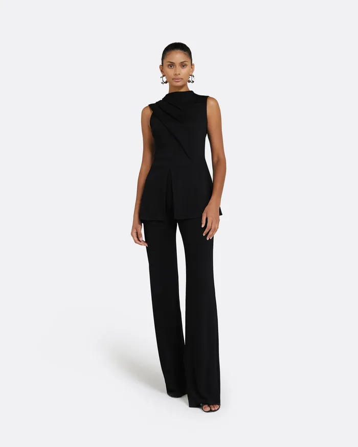 Trousers Safiyaa Women Lea Black Fiona Jersey Trousers Black