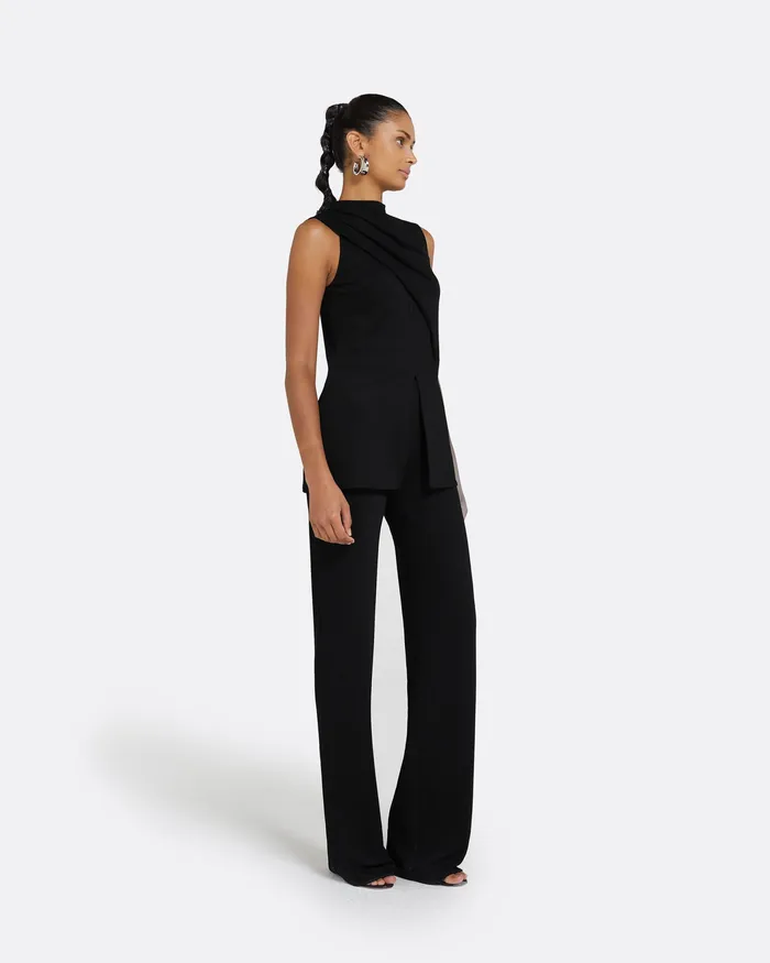 Trousers Safiyaa Women Lea Black Fiona Jersey Trousers Black