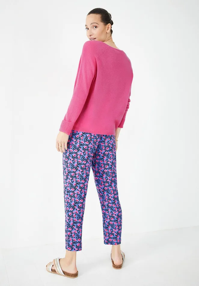 Trousers Women Hush Cropped Easy Trousers Leafy Floral