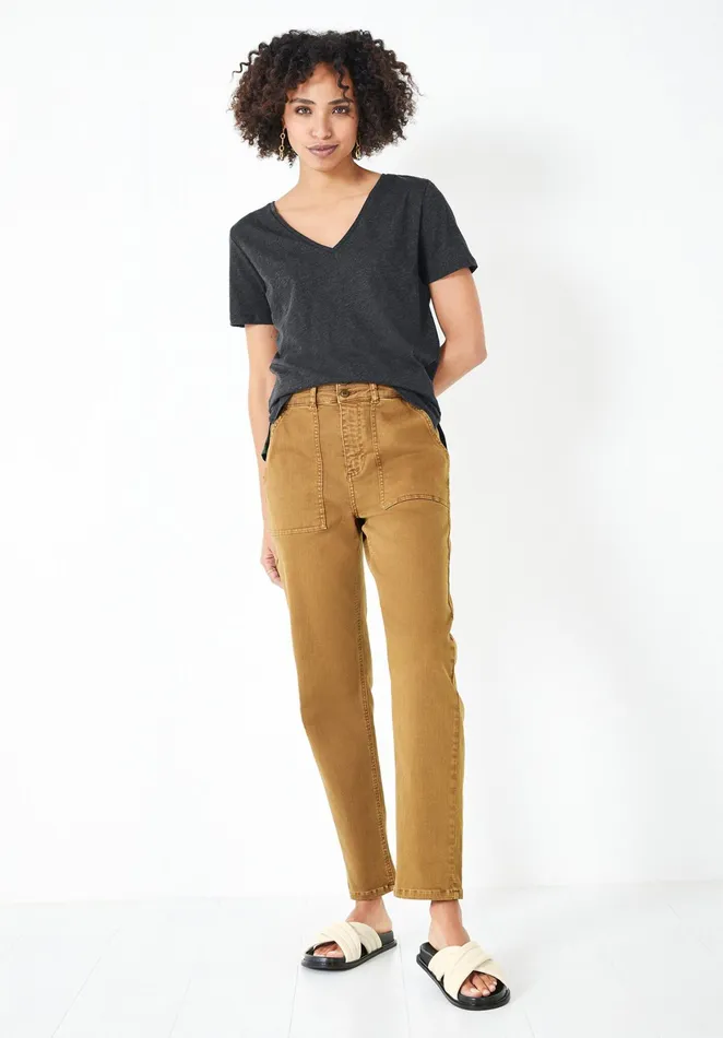 Trousers Women Hush Cyrus Straight Leg Chinos Hazelnut