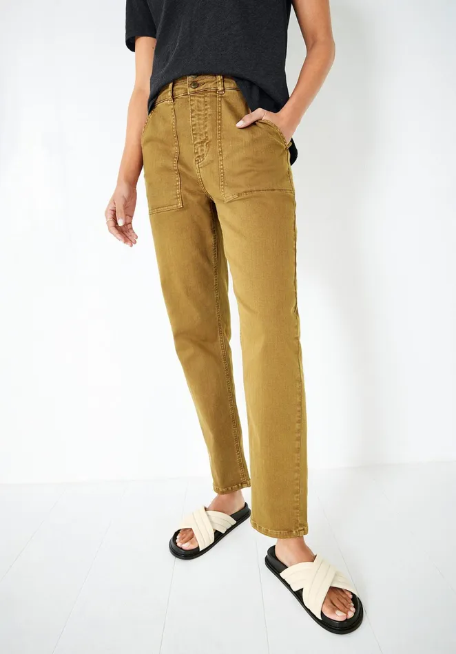 Trousers Women Hush Cyrus Straight Leg Chinos Hazelnut