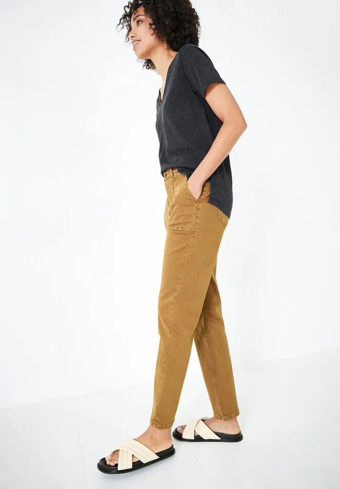 Trousers Women Hush Cyrus Straight Leg Chinos Hazelnut