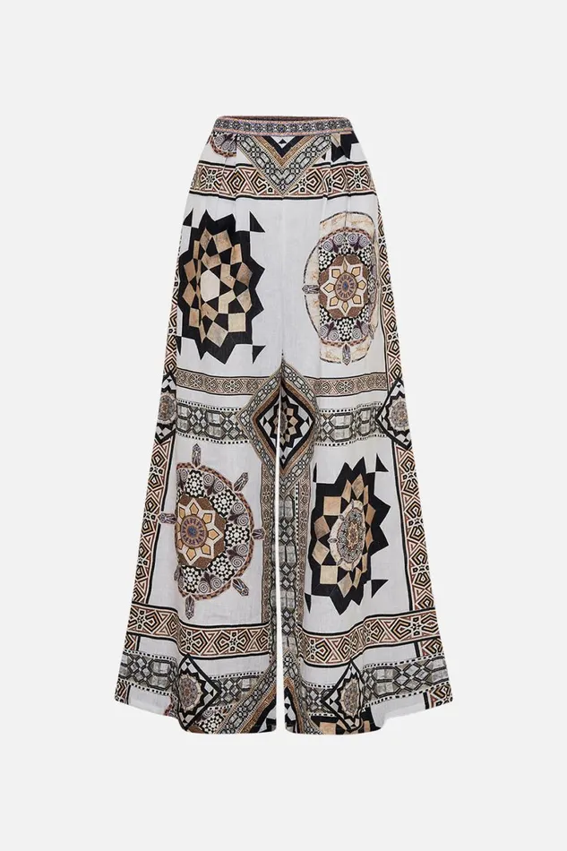 TUCK FRONT PANT TILE STYLE Tile Style Womens Camilla Pants
