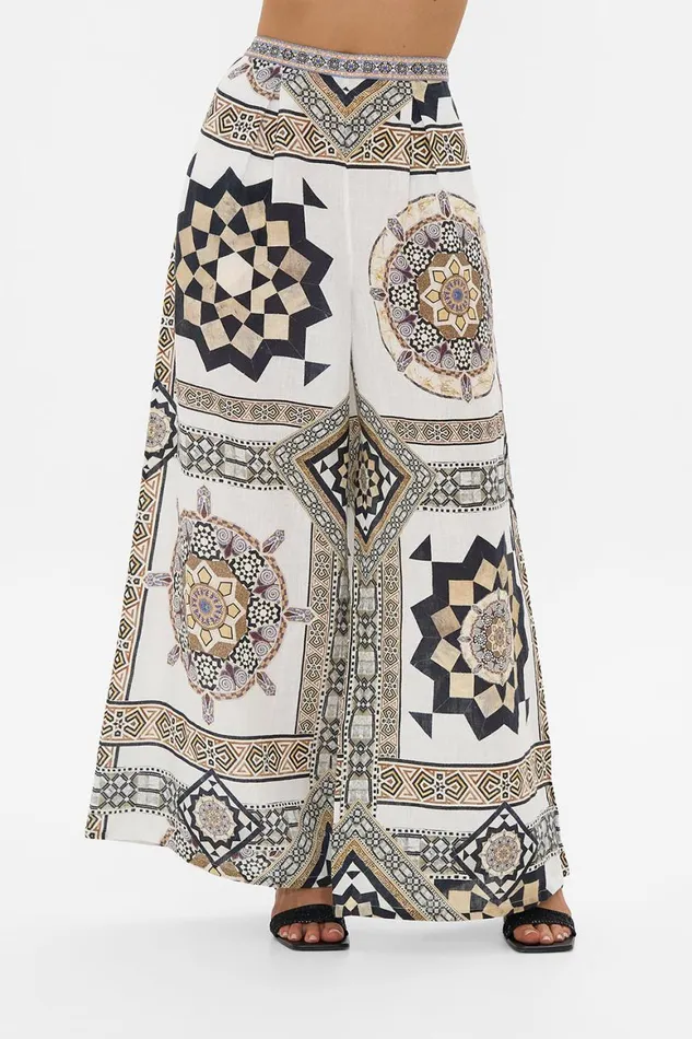 TUCK FRONT PANT TILE STYLE Tile Style Womens Camilla Pants