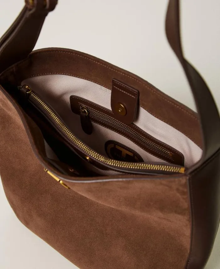 Twinset Hobo Bags Chelsea Leather Hobo Bag Dark Chocolate Brown 8211 Bags