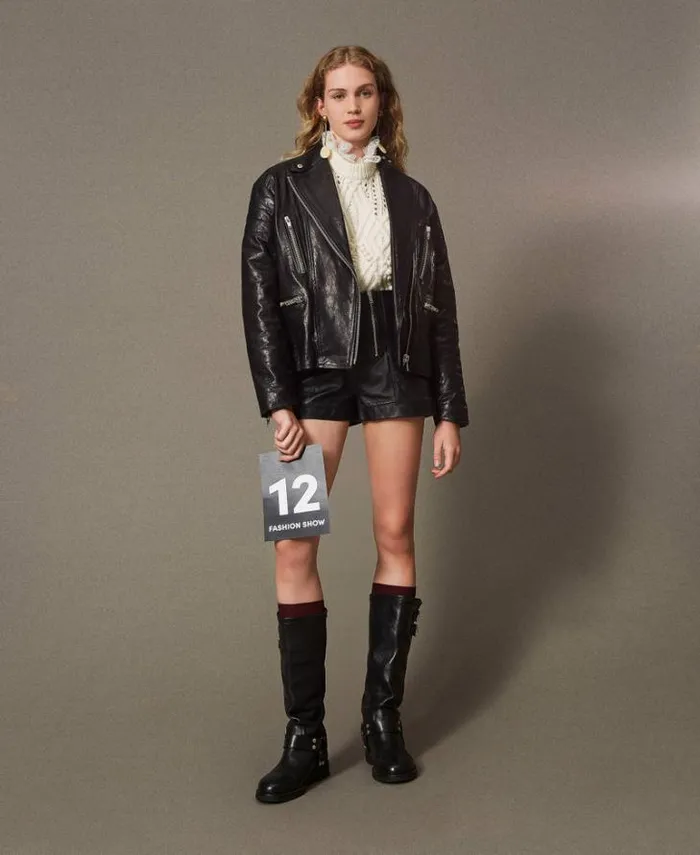 Twinset Jackets And Puffer Jackets Leather 039Fairfax039 Biker Jacket Black 8211 Clothing Twinset Jackets And Puffer Jackets Leather 039Fairfax039 Biker Jacket Black 8211 Clothing