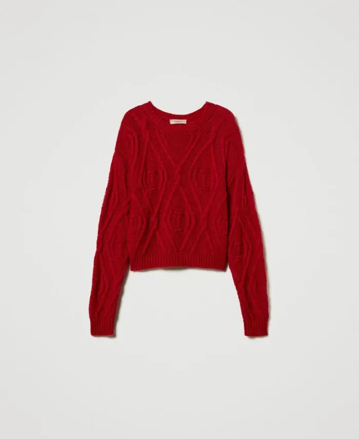 Twinset Jumpers And Cardigans Mohair Blend Jumper Venetian Red 8211 Clothing