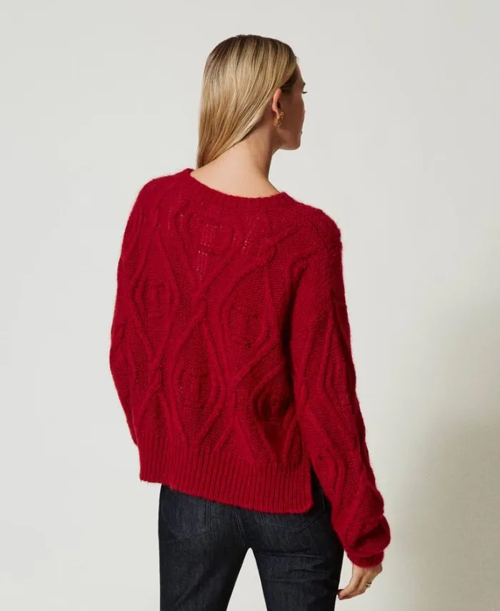 Twinset Jumpers And Cardigans Mohair Blend Jumper Venetian Red 8211 Clothing