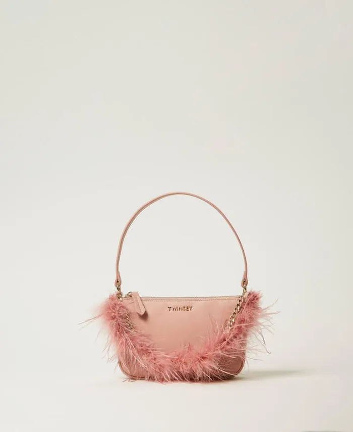Twinset Shoulder Bags 039Petite Folie039 Shoulder Bag With Oval T Coral Bead 8211 Bags