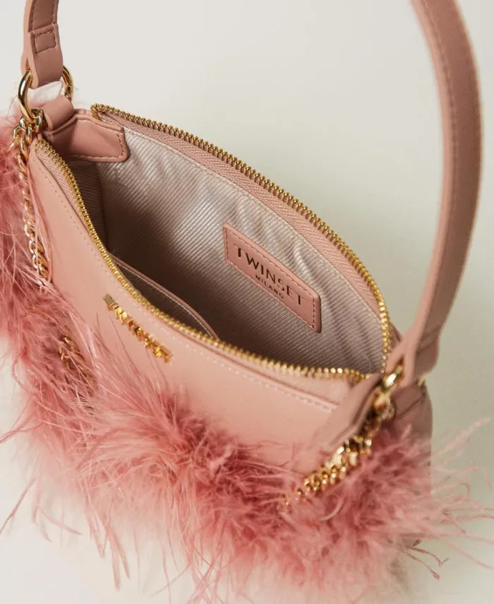 Twinset Shoulder Bags 039Petite Folie039 Shoulder Bag With Oval T Coral Bead 8211 Bags