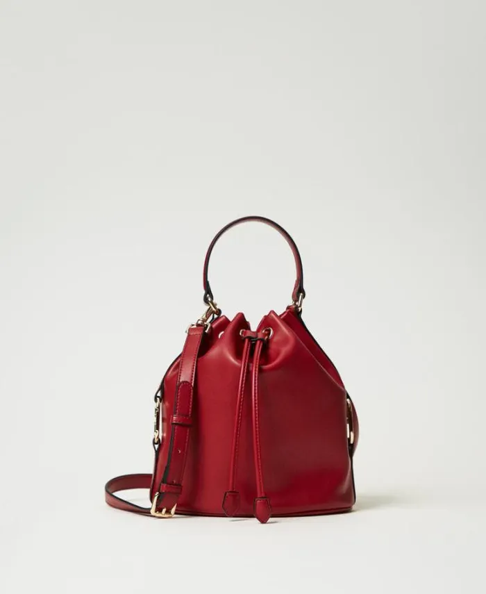 Twinset Shoulder Bags Bucket Bag With Oval T Buckle Pompeiian Red 8211 Bags