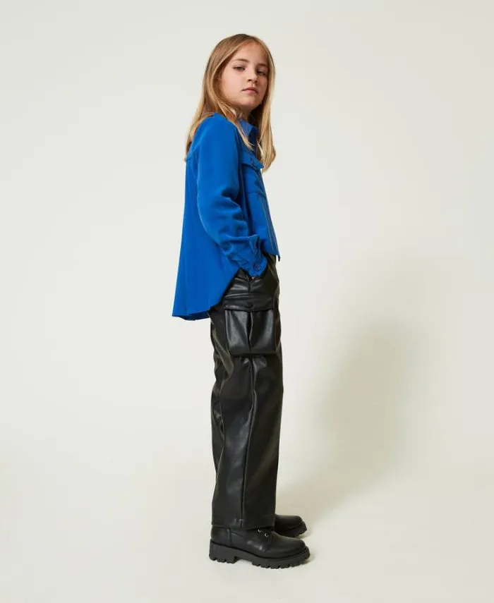 Twinset Trousers And Jeans Cargo Trousers With Utility Pockets Black 8211 Girl