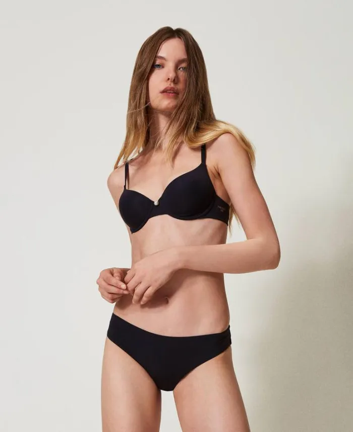 Twinset Underwear And Nightwear Charmeuse Pushup Bra Black 8211 Clothing