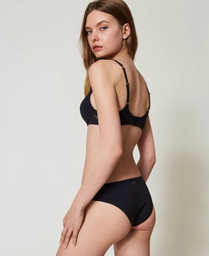 Twinset Underwear And Nightwear Charmeuse Pushup Bra Black 8211 Clothing