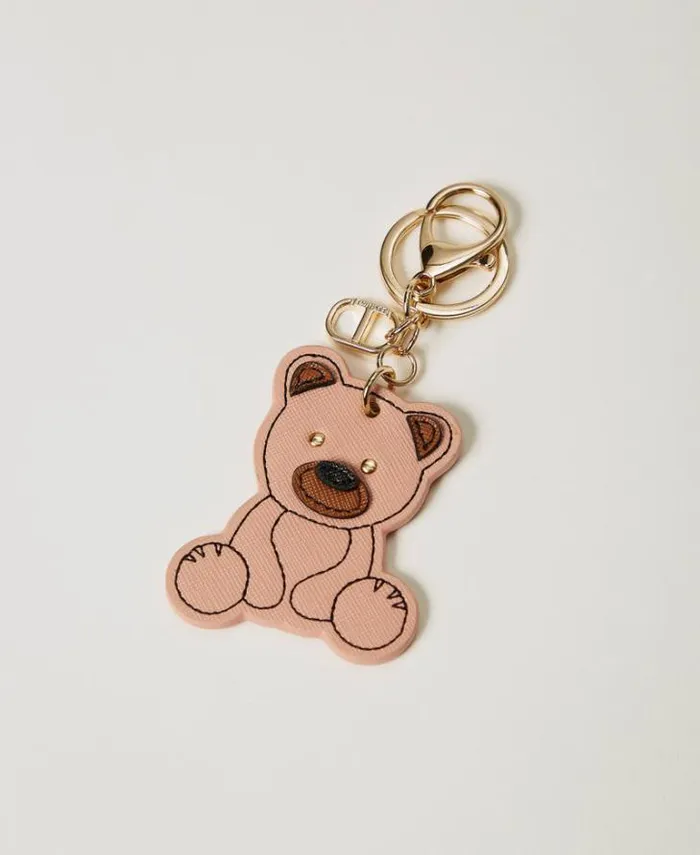 Twinset Wallets And Keyrings Teddy Bear Keyring With Oval T Powder Pink 8211 Accessories Twinset Wallets And Keyrings Teddy Bear Keyring With Oval T Powder Pink 8211 Accessories