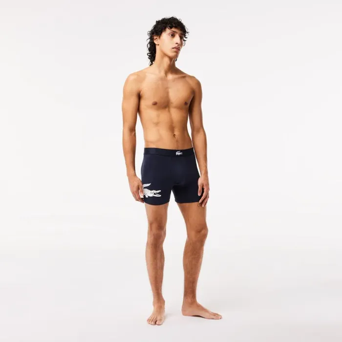 Underwear and Socks Men Lacoste Mens Crocodile Waist Long Stretch Cotton Boxer Brief 3Pack Navy Blue White Grey Chine Navy Blue Bck Underwear and Socks Men Lacoste Mens Crocodile Waist Long Stretch Cotton Boxer Brief 3Pack Navy Blue White Grey Chine Navy Blue Bck