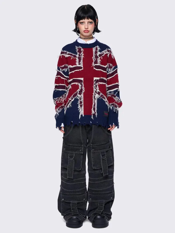 Union Jack Sweater Women Minga London Knitwear