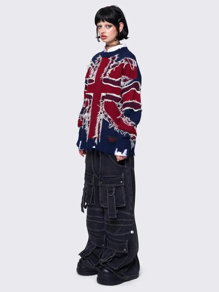 Union Jack Sweater Women Minga London Knitwear
