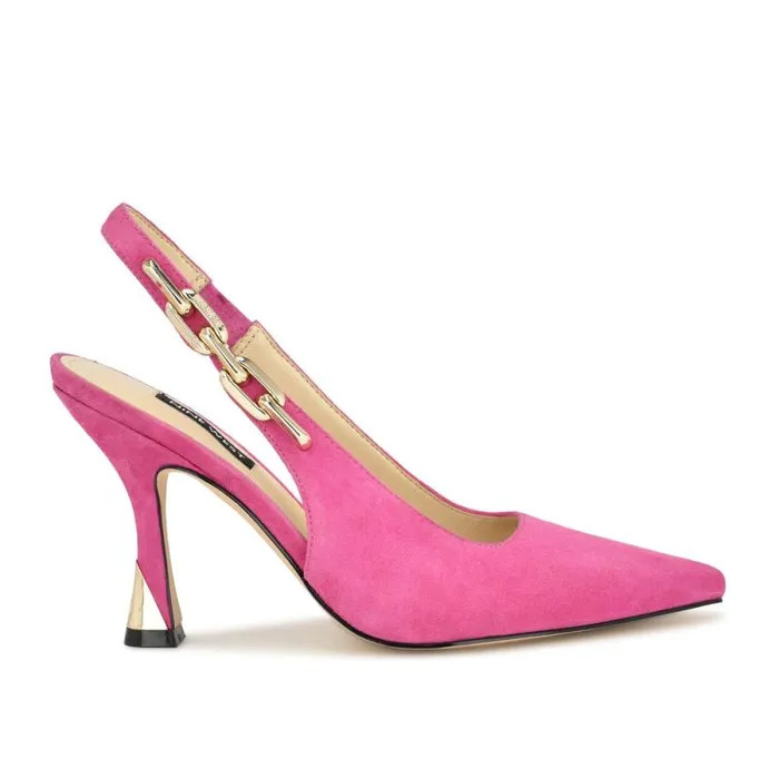 Veroni Slingback Pumps Medium Pink Women Nine West Heels