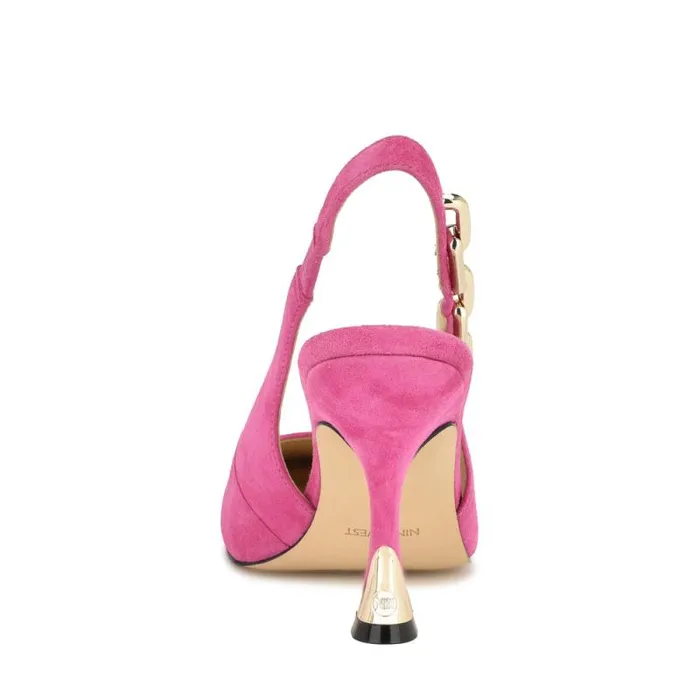 Veroni Slingback Pumps Medium Pink Women Nine West Heels Veroni Slingback Pumps Medium Pink Women Nine West Heels