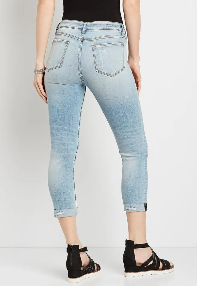 Vigoss Light Wash Cuffed Cropped Jean Women Maurices Bottoms