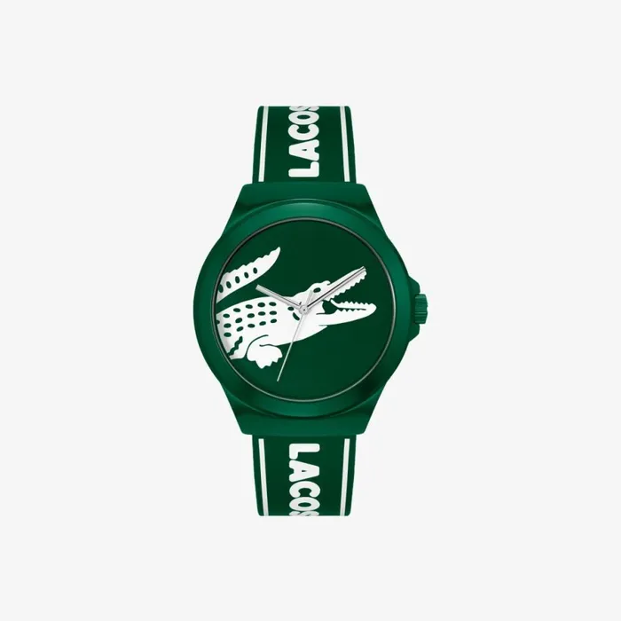 Watches Men Lacoste Men039s Neocroc Green Silicone Watch Without Color 000
