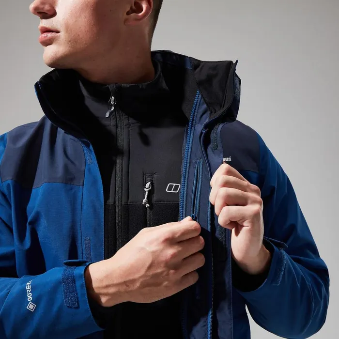 Waterproof Men Berghaus Hillwalker InterActive Jacket 8211 BlueDark Blue