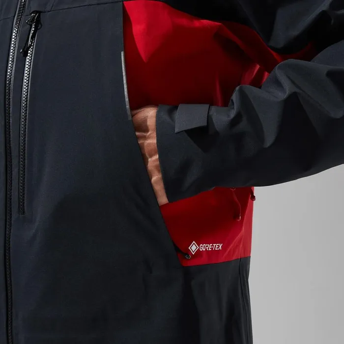 Waterproof Men Berghaus MTN Seeker GTX Jacket 8211 BlackRed