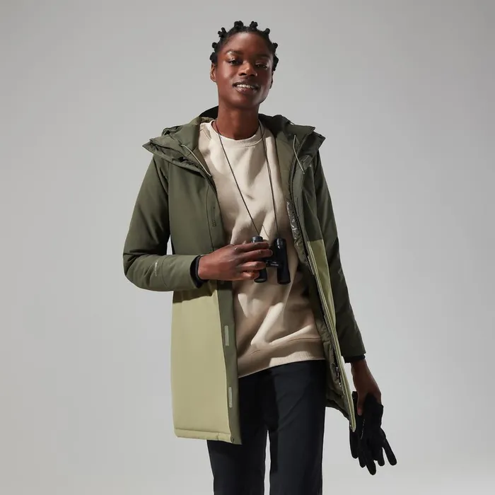 Waterproof Women Berghaus Hinderwick Jacket 8211 Green