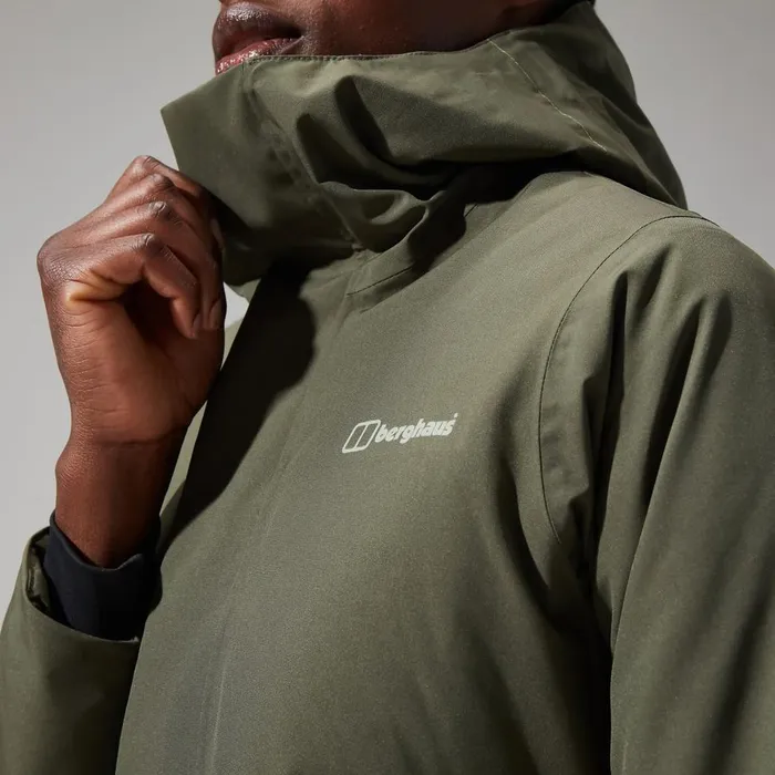 Waterproof Women Berghaus Hinderwick Jacket 8211 Green