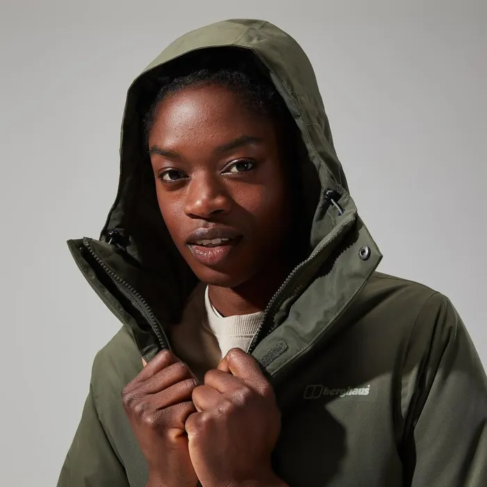 Waterproof Women Berghaus Hinderwick Jacket 8211 Green