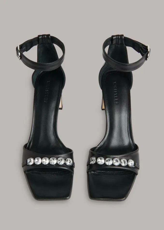 Whistles Alsie Jewelled Evening Heel Black Women Heels