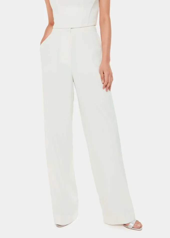 Whistles Andie Wedding Trouser Ivorymulti Women Pants