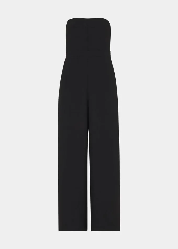 Whistles Brianna Bandeau Jumpsuit Black Women Jumpsuits