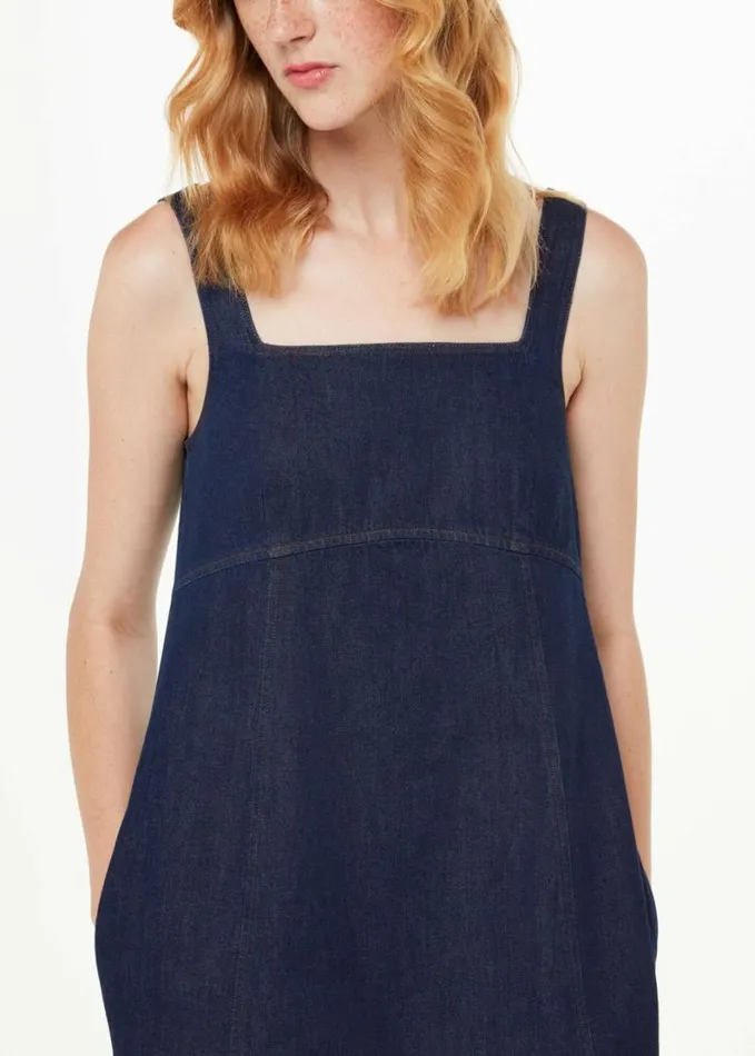 Whistles Denim Pinafore Dress Denim Women Dresses