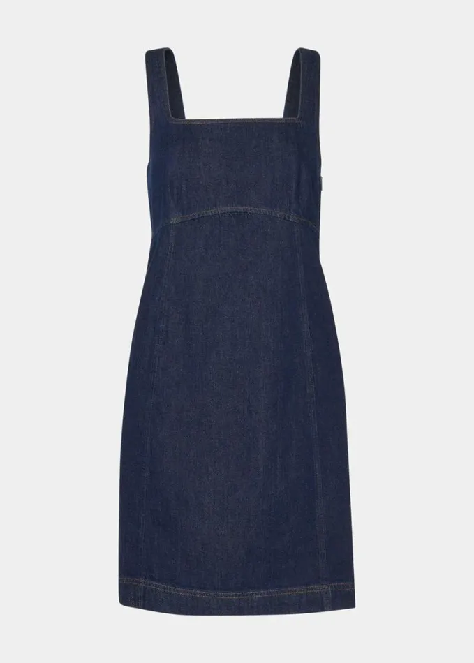 Whistles Denim Pinafore Dress Denim Women Dresses