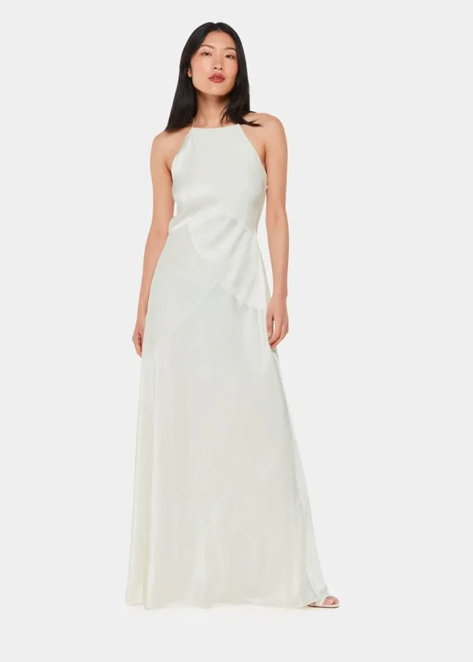 Whistles Eileen Silk Wedding Dress Ivorymulti Women Dresses