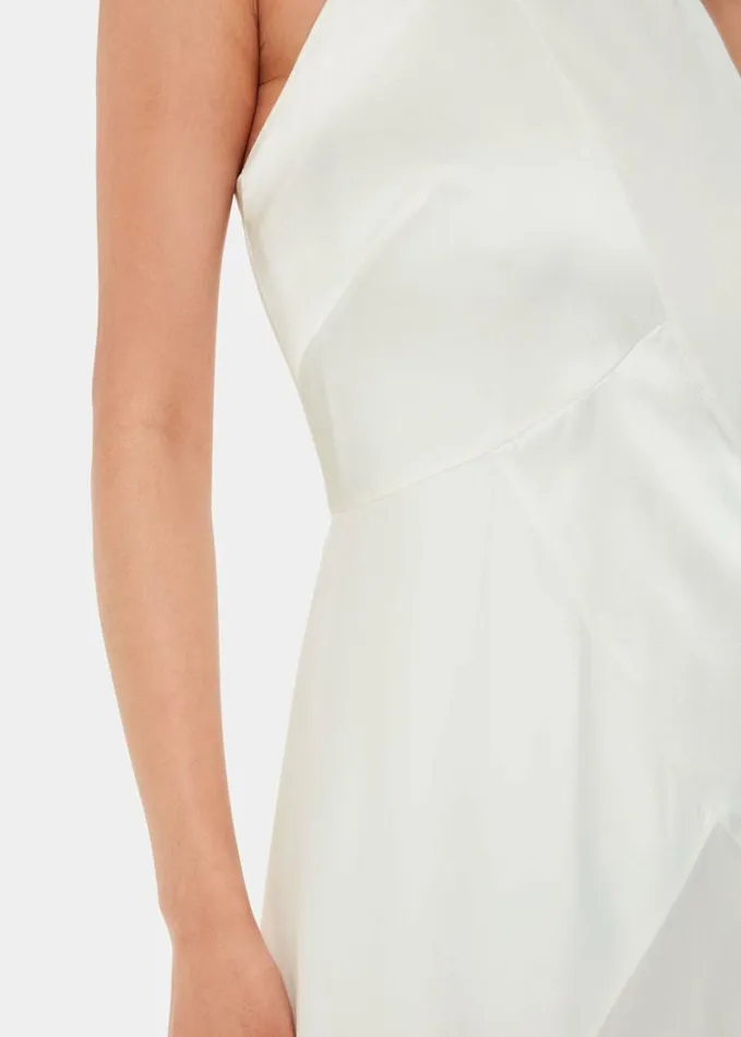 Whistles Eileen Silk Wedding Dress Ivorymulti Women Dresses